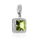 Refined Silver Pendant With Tourmaline And Crystals, image , picture 4