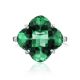 Luminous Faceted Prasiolite Ring, Ring Size: 8.5 / 18.5, image , picture 4