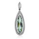 Ultra Feminine Silver Prasiolite Pendant, image 