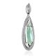 Ultra Feminine Silver Prasiolite Pendant, image , picture 3