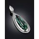 Ultra Feminine Silver Prasiolite Pendant, image , picture 2