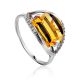 Classy Silver Citrine Ring, Ring Size: 8.5 / 18.5, image 