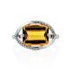 Classy Silver Citrine Ring, Ring Size: 8.5 / 18.5, image , picture 4