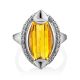 Lustrous Silver Citrine Ring, Ring Size: 8.5 / 18.5, image , picture 4