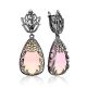 Voluptuous Pink Opal Dangle Earrings, image 