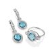 Transformable Silver Dangles With Topaz And Crystals, image , picture 4