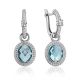 Transformable Silver Dangles With Topaz And Crystals, image 