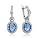 Classy Silver Transformable Dangle Earrings, image 