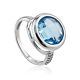 Shimmering Blue Stone Ring, Ring Size: 8 / 18, image 