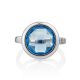 Shimmering Blue Stone Ring, Ring Size: 8 / 18, image , picture 4