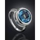 Shimmering Blue Stone Ring, Ring Size: 8 / 18, image , picture 2