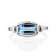 Chic Silver Topaz Ring, Ring Size: 7 / 17.5, image , picture 3