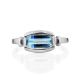 Chic Silver Topaz Ring, Ring Size: 9 / 19, image , picture 3
