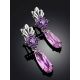 Voluminous Silver Kunzite Dangles, image , picture 2
