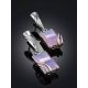 Pink Agate Dangle Earrings, image , picture 2