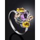 Ultra Feminine Mix Stone Ring, Ring Size: 8 / 18, image , picture 2