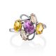 Ultra Feminine Mix Stone Ring, Ring Size: 8 / 18, image , picture 4