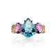 Chic Mix Color Crystal Ring, Ring Size: 9 / 19, image , picture 3