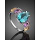 Chic Mix Color Crystal Ring, Ring Size: 9 / 19, image , picture 2