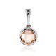 Chic Silver Morganite Pendant, image 