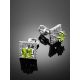 Geometric Silver Chrysolite Stud Earrings, image , picture 2