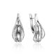 Lustrous Faceted Rhinestone Earrings, image 