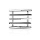Geometric Multiband Silver Crystal Ring, Ring Size: 8 / 18, image , picture 3