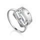 Lustrous Rhinestone Ring, Ring Size: 8.5 / 18.5, image 