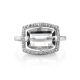 Lustrous Rhinestone Ring, Ring Size: 8.5 / 18.5, image , picture 3