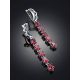 Chic Silver Dangles With Lustrous Purple Crystals, image , picture 2