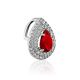 Drop Shaped Silver Crystal Pendant, image , picture 3