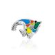 Colorful Enamel Fish Brooch, image 