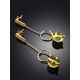 Ultra Feminine Gilded Silver Amber Chain Dangles The Palazzo, image , picture 2