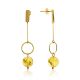 Ultra Feminine Gilded Silver Amber Chain Dangles The Palazzo, image 