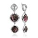 Amazing Rhodonite Dangle Earrings, image 