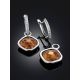 Classy Silver Transformable Dangles With Jasper And Crystals, image , picture 2