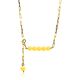 Trendy Gilded Silver Amber Necklace The Palazzo, image 