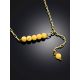 Trendy Gilded Silver Amber Necklace The Palazzo, image , picture 2