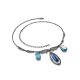 Fabulous Silver Necklace With Blue And Green Stones, image , picture 3