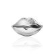 Cute Silver Diamond Mono Earring, image 