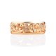 Ornate Gold Crystal Band Ring, Ring Size: 6.5 / 17, image , picture 4
