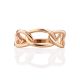 Trendy Golden Link Ring, Ring Size: 6 / 16.5, image , picture 4
