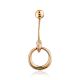 Chic Golden Navel Ring, image 