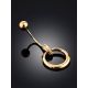 Chic Golden Navel Ring, image , picture 2