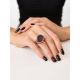 Designer Silver Ring With Agate Geode And Crystals, Ring Size: Adjustable, image , picture 5