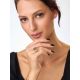 Honeycomb Motif Silver Sapphire Set, Ring Size: Adjustable, image , picture 5