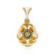 Imperial Style White Enamel Egg Pendant The Romanov, image 