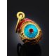 Bright Gilded Silver Enamel Egg Shaped Pendant The Romanov, image , picture 2