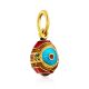 Bright Gilded Silver Enamel Egg Shaped Pendant The Romanov, image , picture 4