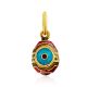 Bright Gilded Silver Enamel Egg Shaped Pendant The Romanov, image 